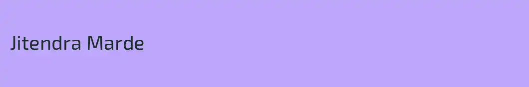 Jitendra Marde